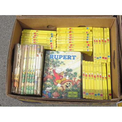 732 - Collection of Rupert the Bear annuals and books predominantly from 1950s-2000s to inc. 1 heavily dam... 