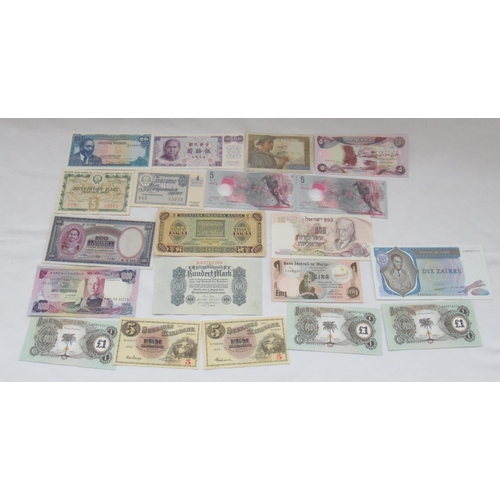 607 - Large collection of International bank notes to inc. Chile, Kenya, Zimbabwe, Greece, etc. (258)