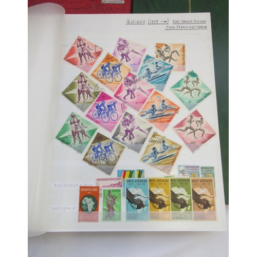 630 - Eleven stamps folders cont. International stamps from Poland, St. Vincent, St. Lucia, Guinea, Romani... 