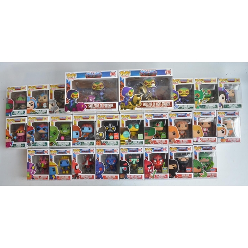 246 - Twenty six Masters Of The Universe themed Funko Pops models to include 2x large sets (98 Skeletor On... 