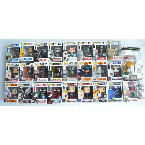 248 - Mixed collection of twenty nine Funko Pop vinyl figures to include Star Wars, DC and Marvel Superher... 