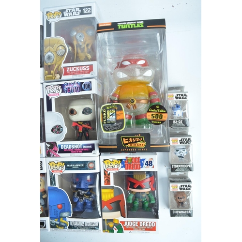 248 - Mixed collection of twenty nine Funko Pop vinyl figures to include Star Wars, DC and Marvel Superher... 