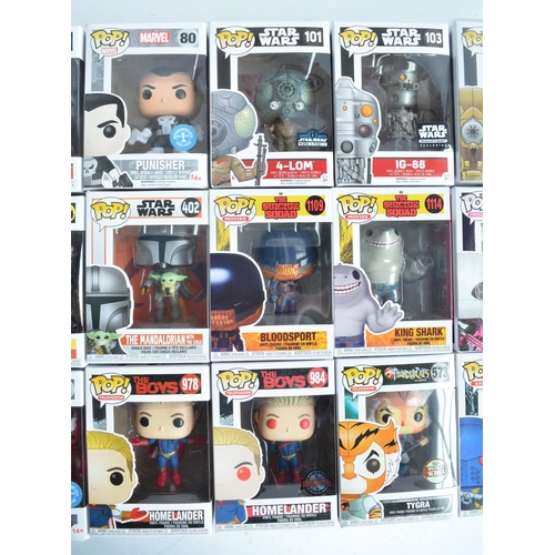 248 - Mixed collection of twenty nine Funko Pop vinyl figures to include Star Wars, DC and Marvel Superher... 