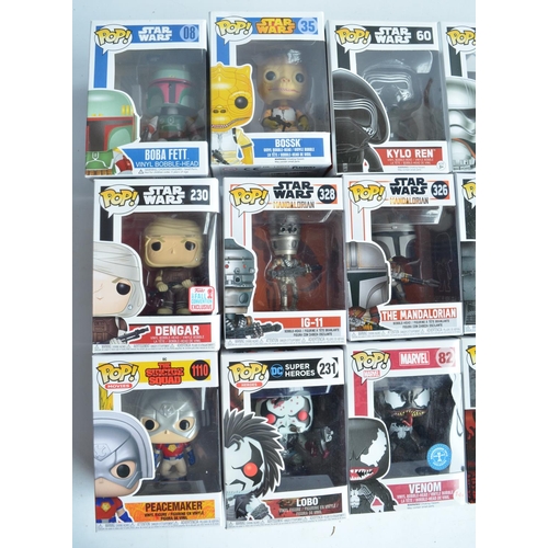 248 - Mixed collection of twenty nine Funko Pop vinyl figures to include Star Wars, DC and Marvel Superher... 