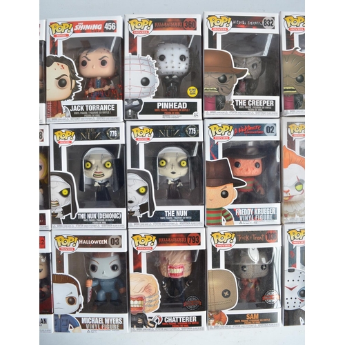 249 - Twenty eight horror film and television themed Funko Pop models to include 26 standard Pop models an... 