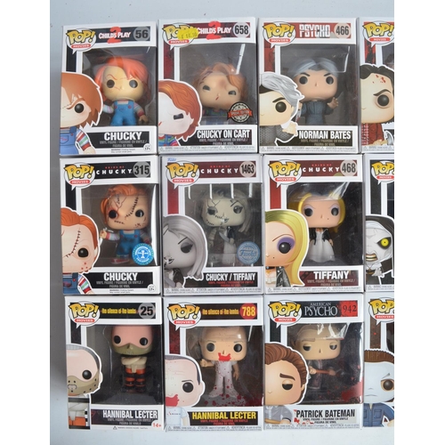 249 - Twenty eight horror film and television themed Funko Pop models to include 26 standard Pop models an... 