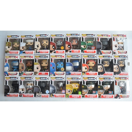 252 - Twenty four G.I.Joe themed Funko Pop vinyl figure models, all models appear mint, boxes good to mint