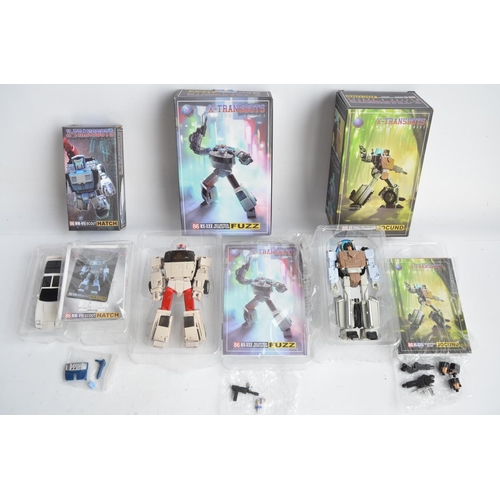 219 - Collection of seven X-Transbot Master X and Master Mini Series 86 Transformer models to include Mast... 