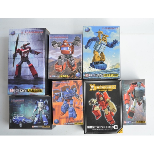 220 - Collection of seven X-Transbot Master X and Master Mini Series Transformer models to include MX-XXVI... 