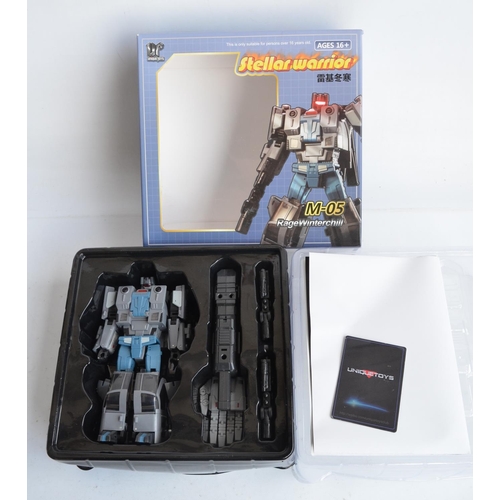 222 - Five boxed Stellar Warrior Transformer models from Unique Toys to include M-01 'Archimonde' (9