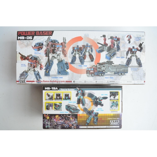 225 - Two Transformer action figures from Fans Hobby to include MB-06C 'Power Baser' V2 (box unopened/fact... 