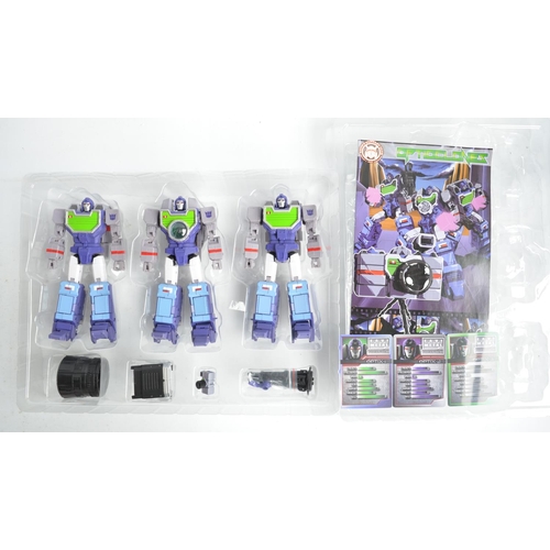 226 - Two KFC Keith's Fantasy Club E.A.V.I. Metal Transformer action figures to include P-5A Optix 3 figur... 