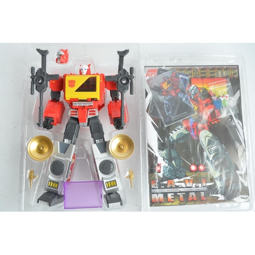 226 - Two KFC Keith's Fantasy Club E.A.V.I. Metal Transformer action figures to include P-5A Optix 3 figur... 