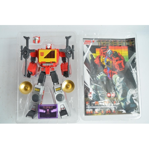 229 - Two Transformer action figures from KFC (Keith's Fantasy Models) EAVI Metal series to include P-4A T... 