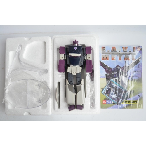 229 - Two Transformer action figures from KFC (Keith's Fantasy Models) EAVI Metal series to include P-4A T... 