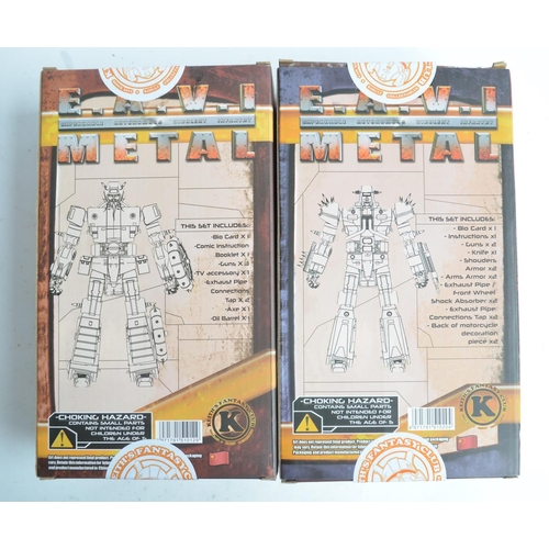 230 - Two Transformer action figures from KFC (Keith's Fantasy Models) EAVI Metal series to include P-6A C... 