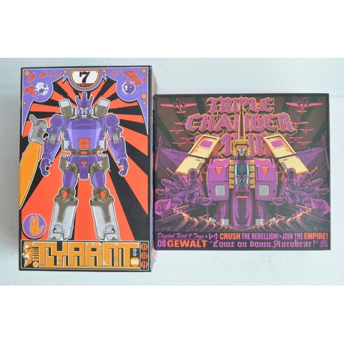 237 - Two Transformers action figures from Digital Xtal 9 Toys (Dx9/Freeman) to include D-07 Destructicon ... 