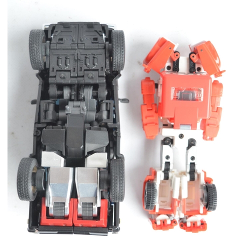 241 - Six Transformer action figures from Badcube Justice Force Robots Old Timer Series to include OTS-10 ... 