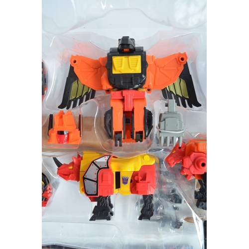 242 - Collection of Transformers action figure models to include large Takara Predacons D-78 multi figure ... 