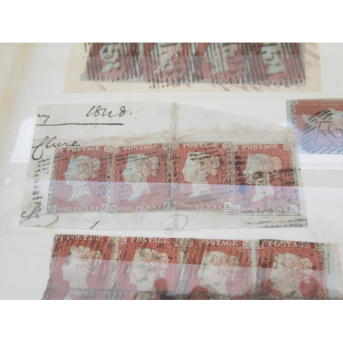 639 - Collection of Victorian penny reds and some other GB stamps, on envelopes, sheets and in folders/alb... 