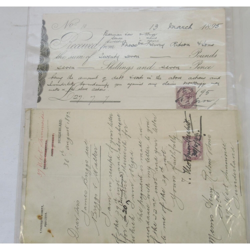 684 - Large collection  of C19th/20th receipts and invoices, the vast majority having stamps, predominantl... 