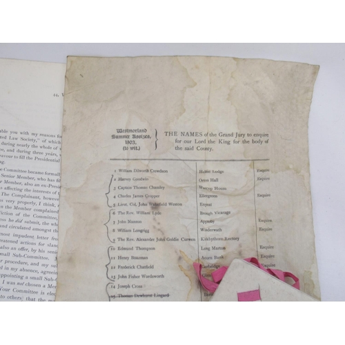 686 - Mixed collection of C19th legal documents to inc. consuls, Common Jury Panel Lists from Lancaster, C... 