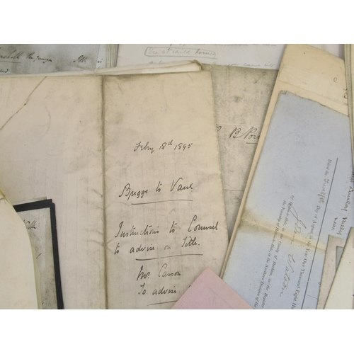 686 - Mixed collection of C19th legal documents to inc. consuls, Common Jury Panel Lists from Lancaster, C... 