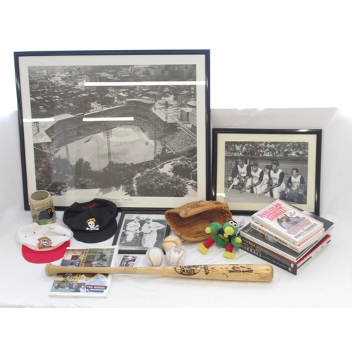 838 - Baseball - collection of Baseball related items focusing on the Pittsburgh Pirates inc. Hats, mug, s... 