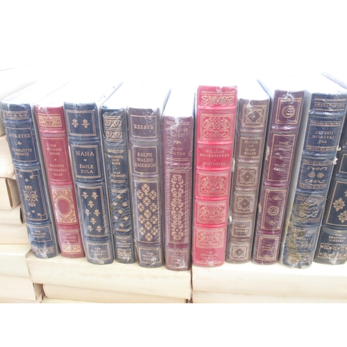 717 - Large collection of approx. 100 Franklin Library books in original packaging, with 74 Notes from the... 