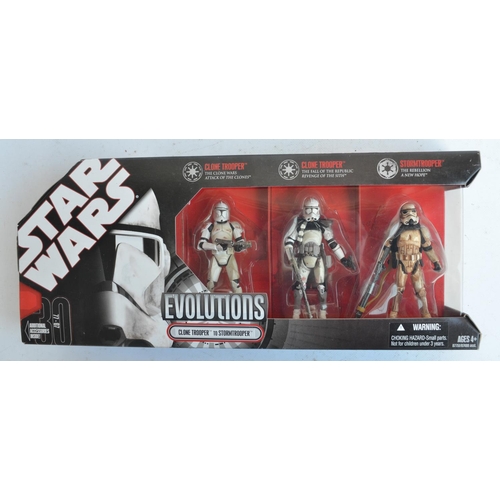 101 - Three Hasbro Star Wars multi figure Evolutions series 4