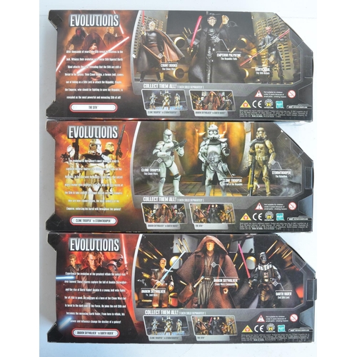 101 - Three Hasbro Star Wars multi figure Evolutions series 4