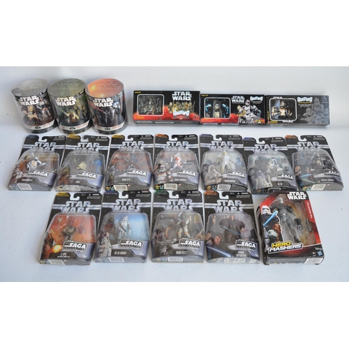 108 - Collection of Star Wars action figure sets to include 11x Hasbro Saga Collection 4