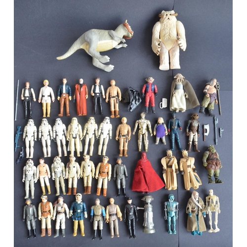 111 - Collection of vintage unboxed Star Wars action figures to include Stormtroopers, Tauntaun, Wampa, C3... 