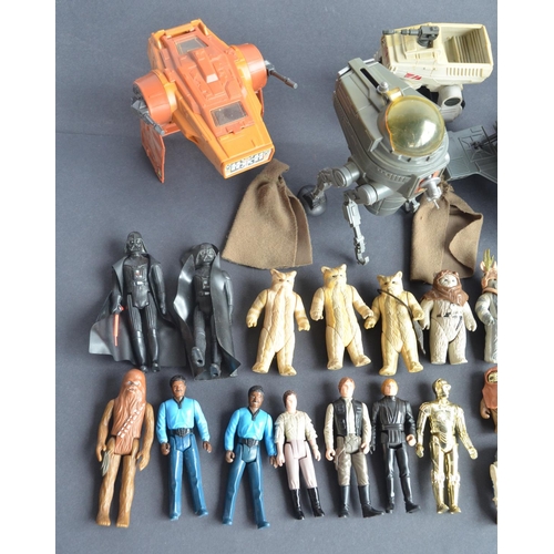 113 - Collection of vintage unboxed Star Wars action figures, vehicles and accessories to include Darth Va... 