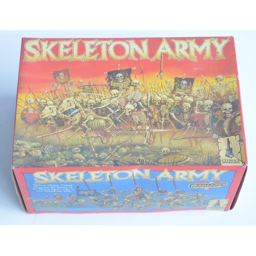 102 - Vintage boxed Warhammer Skeleton Army plastic model kit set 0731 from Citadel Miniatures, set starte... 