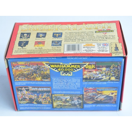 102 - Vintage boxed Warhammer Skeleton Army plastic model kit set 0731 from Citadel Miniatures, set starte... 