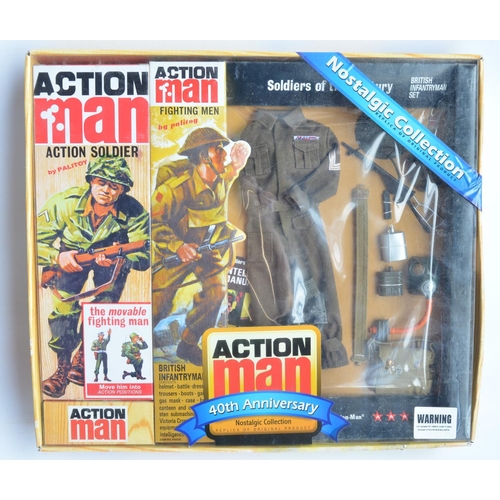 103 - Action Man 30th anniversary Action Soldier and 40th anniversary Action Soldier/Fighting Men boxed mu... 