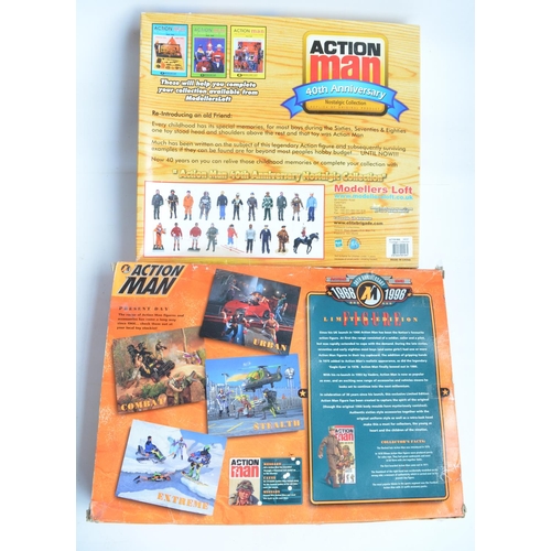 103 - Action Man 30th anniversary Action Soldier and 40th anniversary Action Soldier/Fighting Men boxed mu... 