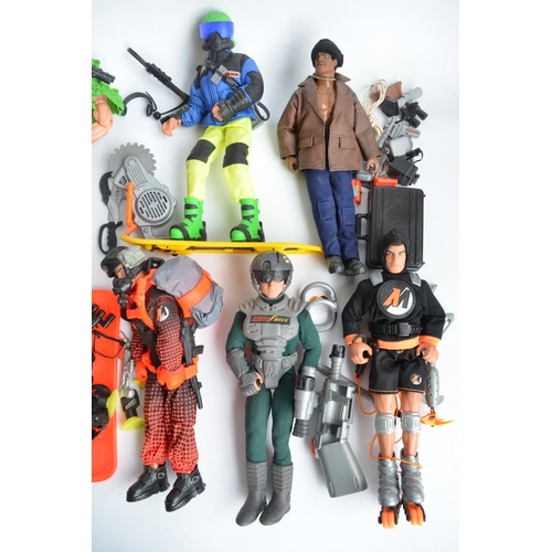 110 - Collection of previously used Action Man and G.I.Joe action figures and accessories including spare ... 