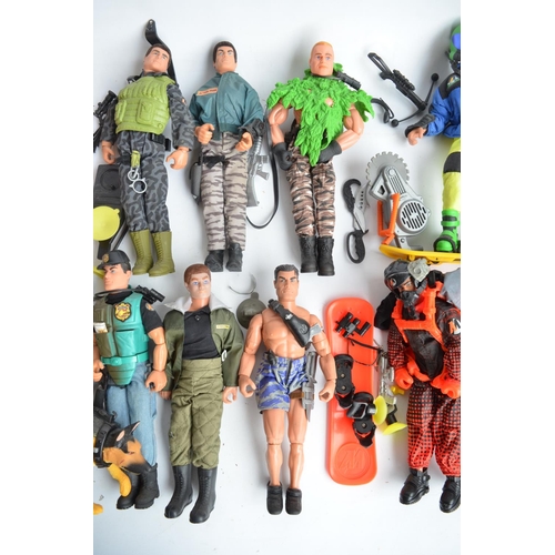 110 - Collection of previously used Action Man and G.I.Joe action figures and accessories including spare ... 