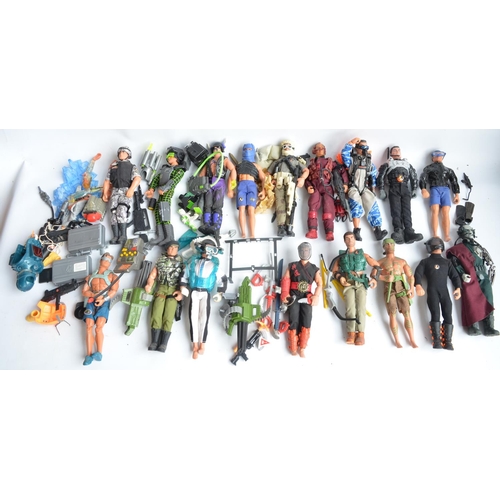 111 - Collection of previously used Action Man and G.I.Joe action figures and accessories including spare ... 