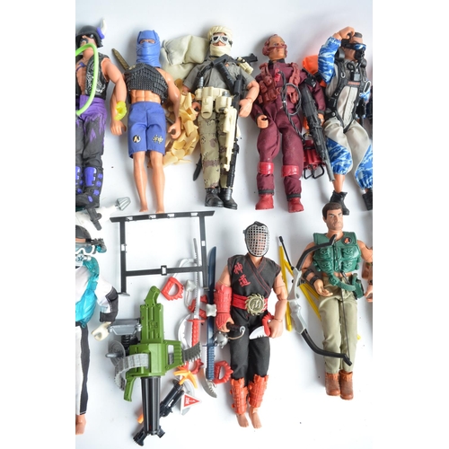 111 - Collection of previously used Action Man and G.I.Joe action figures and accessories including spare ... 