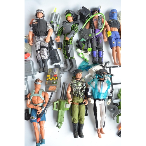 111 - Collection of previously used Action Man and G.I.Joe action figures and accessories including spare ... 