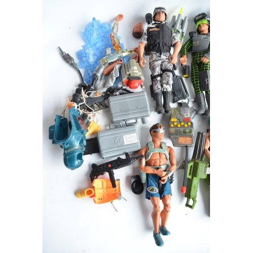 111 - Collection of previously used Action Man and G.I.Joe action figures and accessories including spare ... 