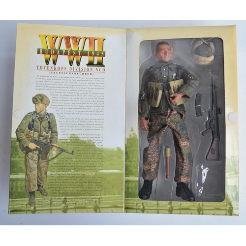 112 - Three boxed 1/6 scale action figures to include Dragon Totenkopf Division NCO 'Herman' and Wehrmacht... 