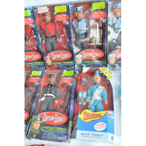 118 - Collection of Thunderbirds, Captain Scarlet and Joe 90 action figures and models to include large bo... 