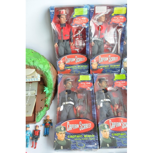 118 - Collection of Thunderbirds, Captain Scarlet and Joe 90 action figures and models to include large bo... 