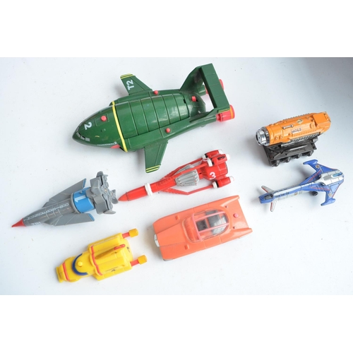 118 - Collection of Thunderbirds, Captain Scarlet and Joe 90 action figures and models to include large bo... 