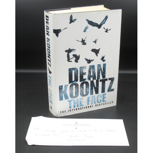 704 - Koontz (Dean) The Face, Harper Collins, 1st Edition 2003, hardback w/dust jacket, glued Signature to... 