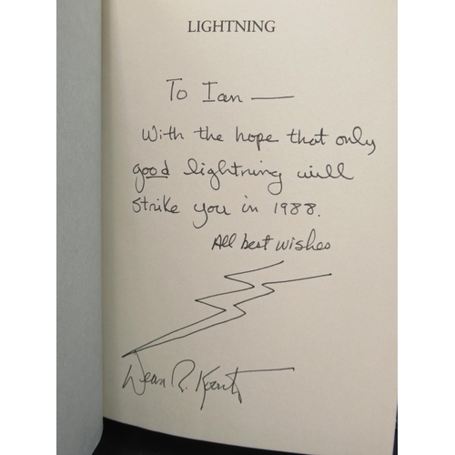 705 - Koontz (Dean R.) Lighting, G.P.Putnams Sons US 1st Edition 1988 hardback w/dust jacket, inscribed to... 